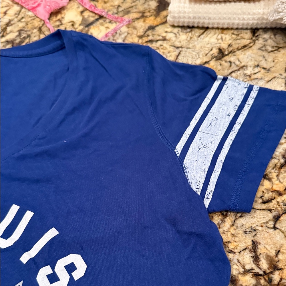 Defunct XFL. St. Louis Battlehawks Blue Short Sleeve Tee for her. NWT. - Picture 5 of 5